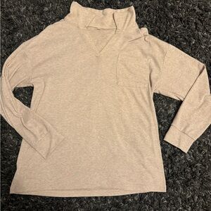 Cozy Tan Long Sleeve Top